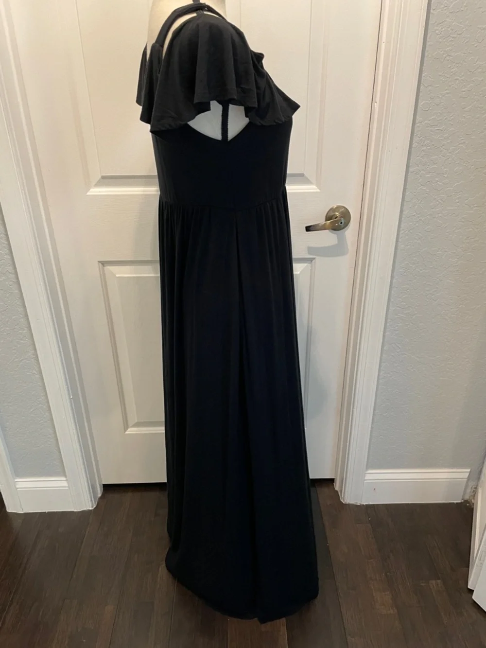 Soma Black Ruffle-Trim Maxi Dress - Picture 3 of 7